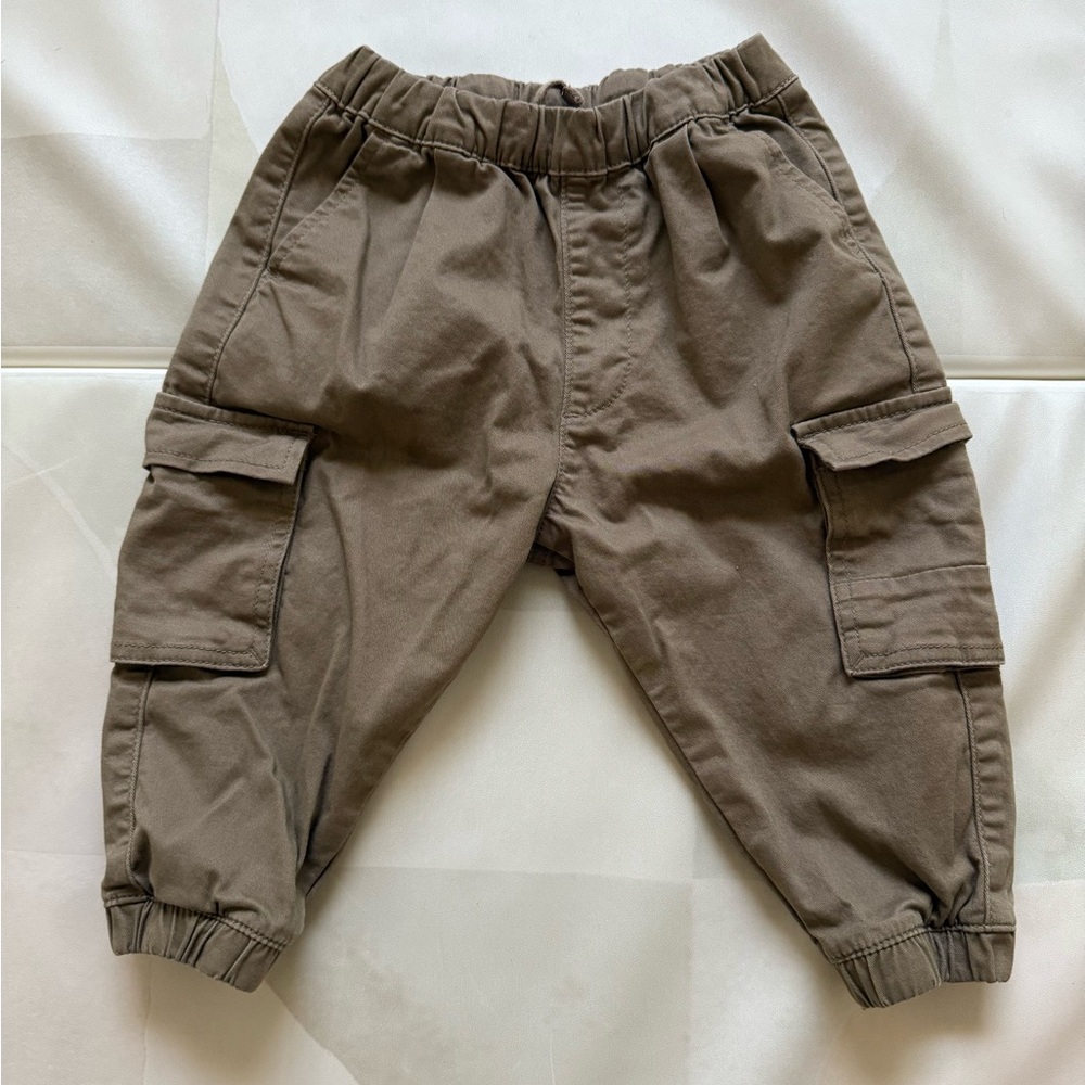 Kids Cargo Pants in Brown
